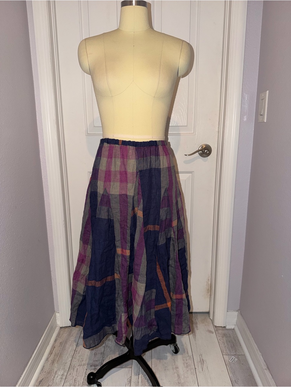 CP Shades Fanny Madras Print Skirt